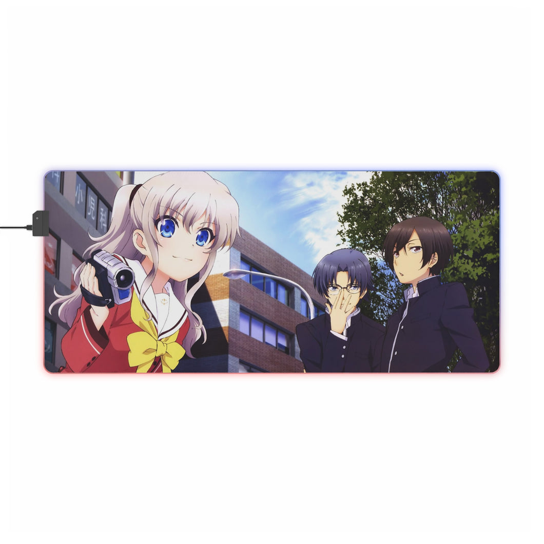 Charlotte Nao Tomori, Joujirou Takajou RGB LED Mouse Pad (Desk Mat)