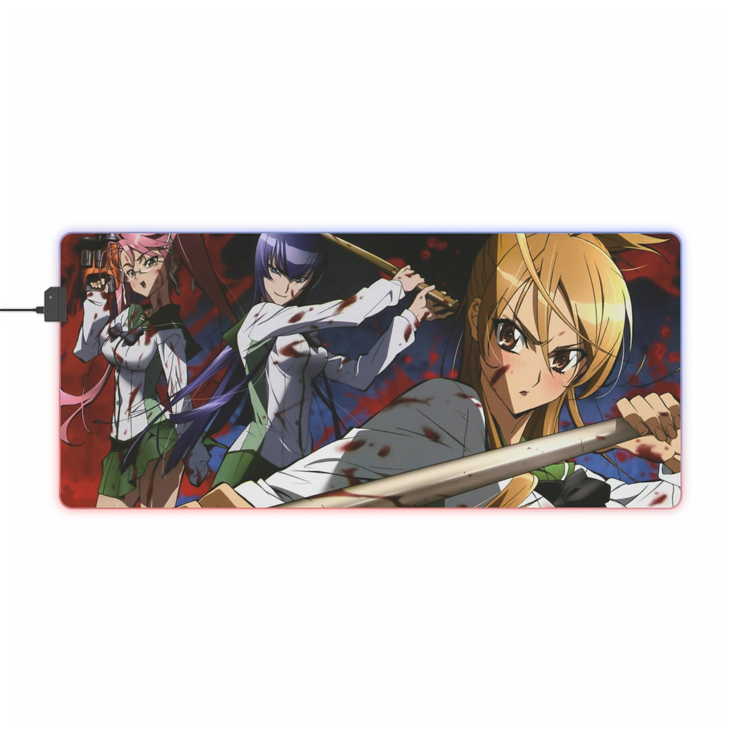 Rei,Saeko and Saya RGB LED Mouse Pad (Desk Mat)