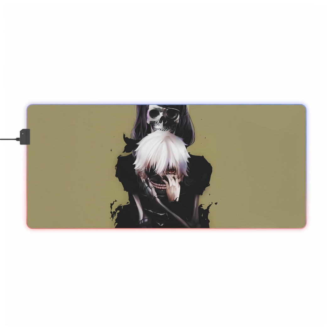 Tokyo Ghoul Ken Kaneki, Rize Kamishiro RGB LED Mouse Pad (Desk Mat)