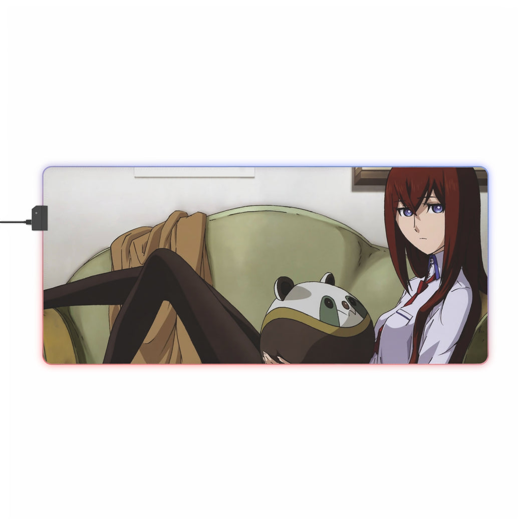 Kurisu Makise RGB LED Mouse Pad (Desk Mat)