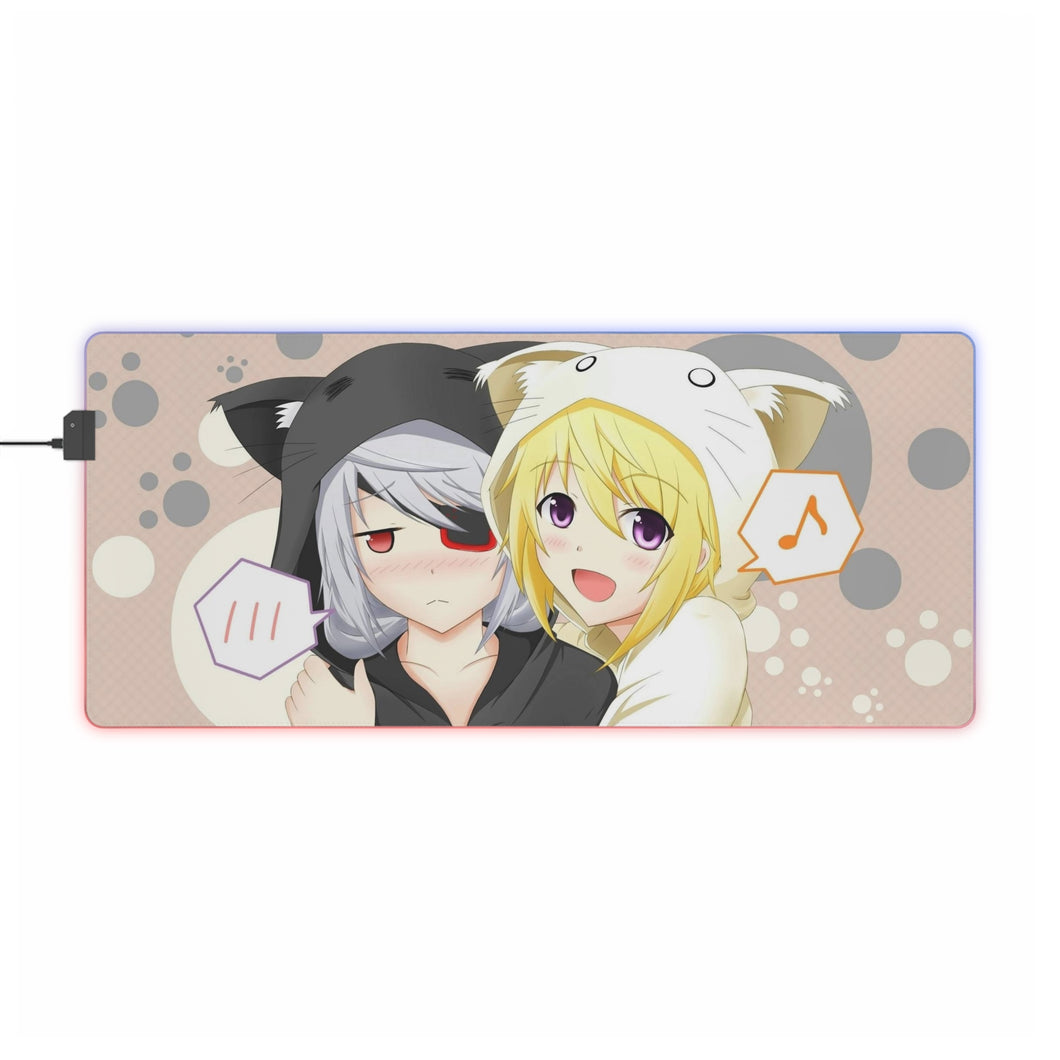 Infinite Stratos Charlotte Dunois, Laura Bodewig RGB LED Mouse Pad (Desk Mat)