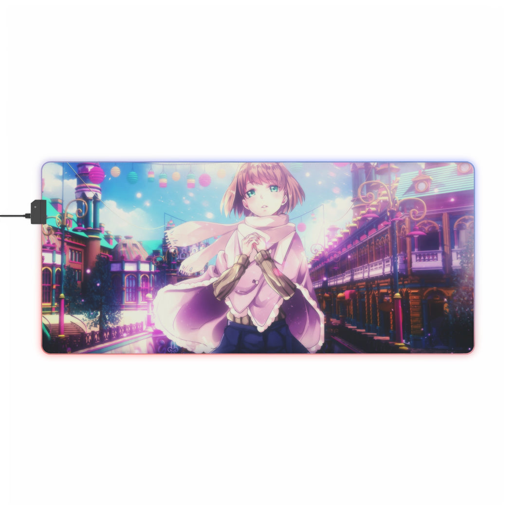 Tapis de souris LED RVB Aldnoah.Zero (tapis de bureau)