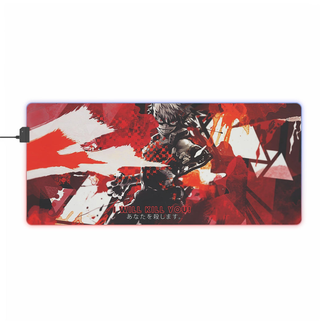 My Hero Academia Katsuki Bakugou RGB LED Mouse Pad (Desk Mat)