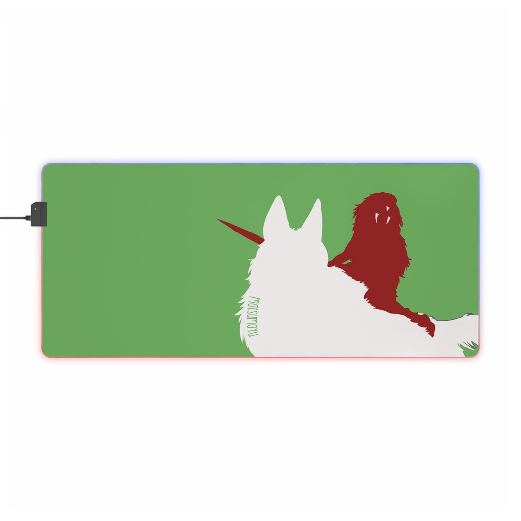 Princess Mononoke San RGB LED Mouse Pad (Desk Mat)