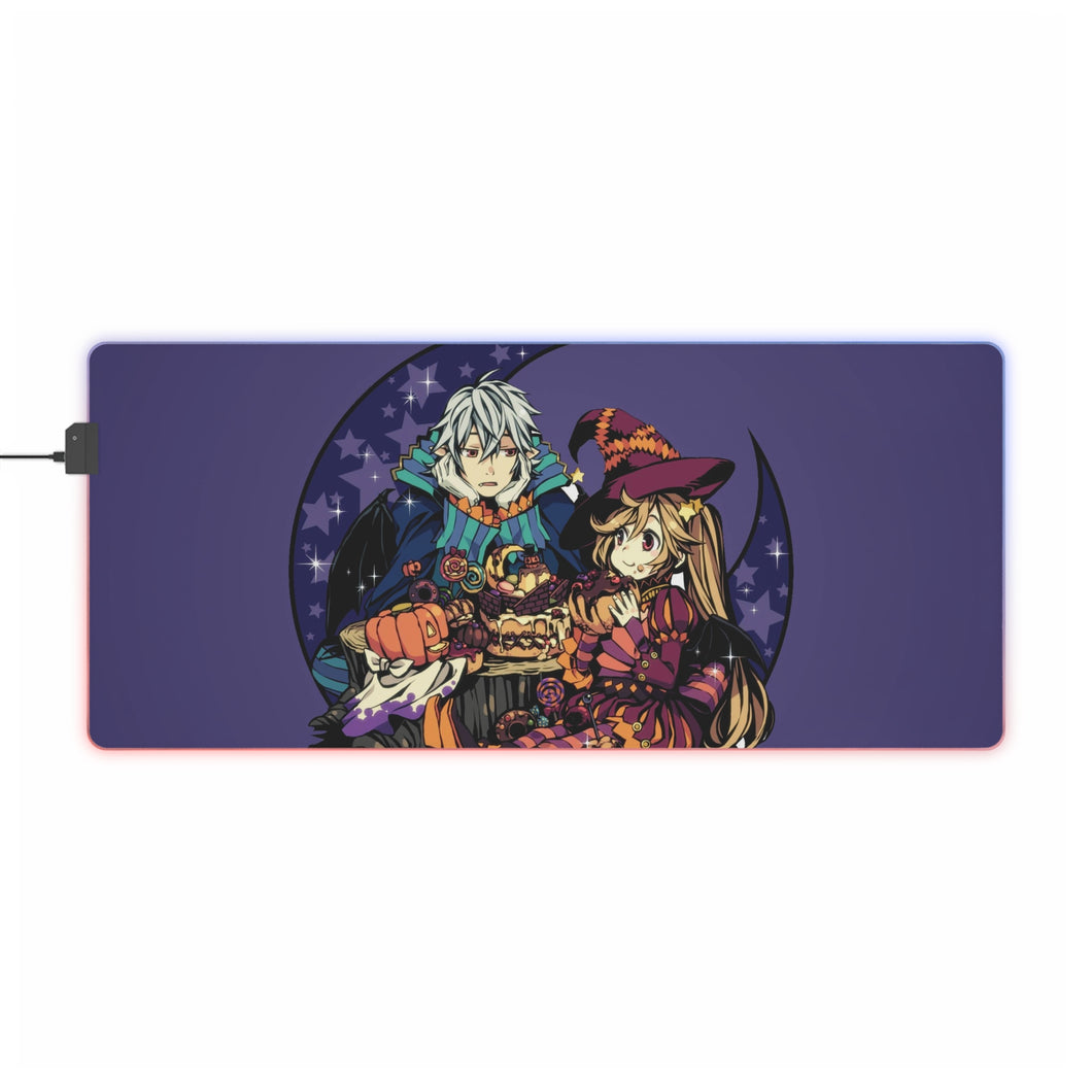 Anime Halloween RGB LED Mouse Pad (Desk Mat)