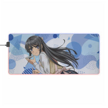 Charger l&#39;image dans la galerie, Tapis de souris LED RGB Rascal Does Not Dream Of Bunny Girl Senpai (tapis de bureau)
