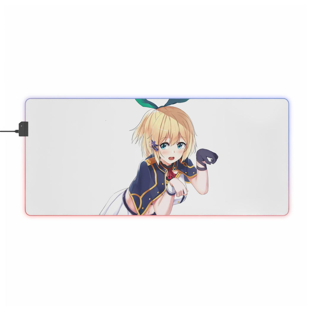 Rokudenashi Majutsu Koushi to Akashic Records Tapis de souris LED RVB (tapis de bureau)