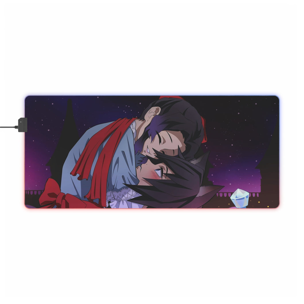 Tapis de souris LED RGB Demon Slayer : Kimetsu No Yaiba (tapis de bureau)