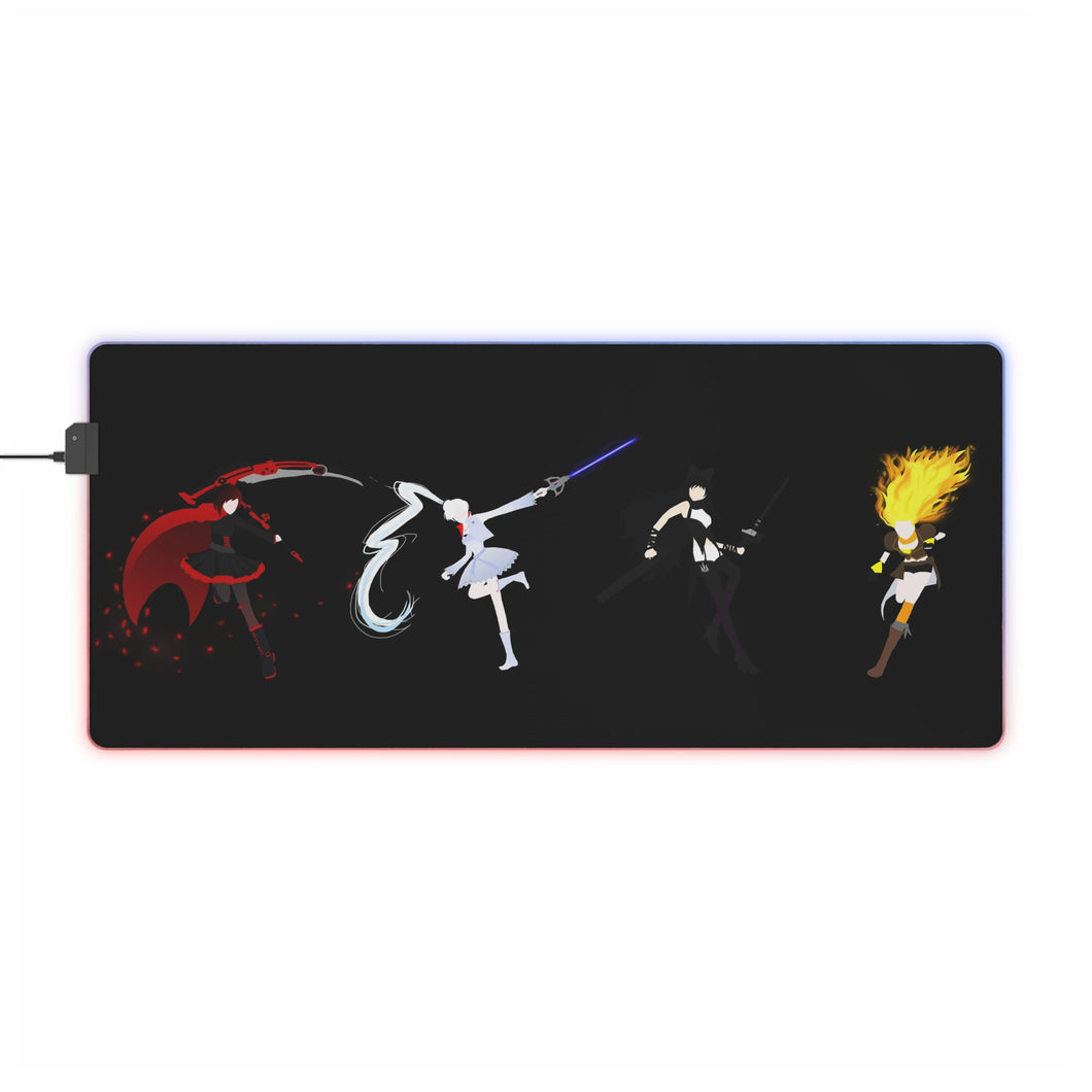 Tapis de souris LED RGB Anime RWBY (tapis de bureau)