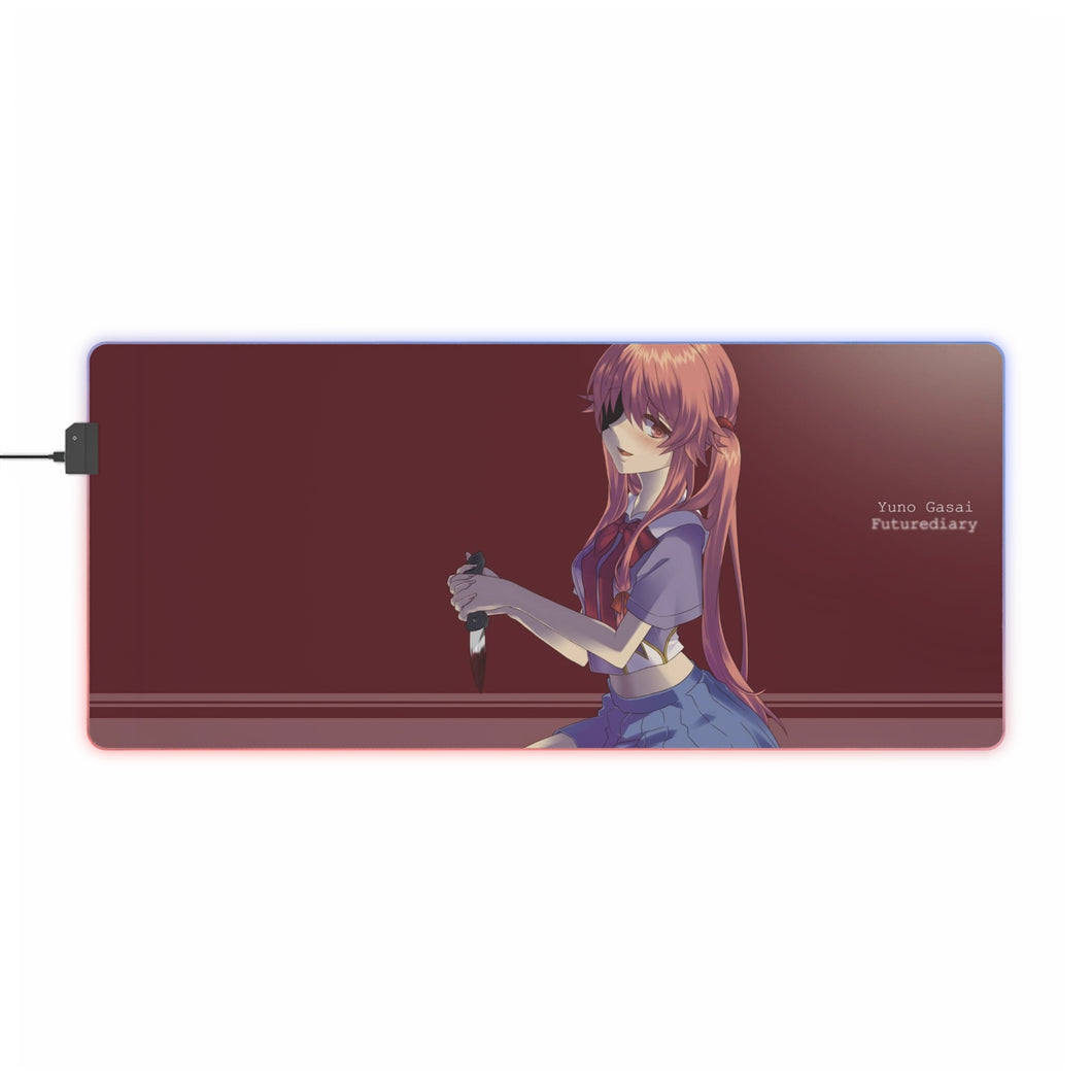 Tapis de souris LED RVB Mirai Nikki Yuno Gasai (tapis de bureau)