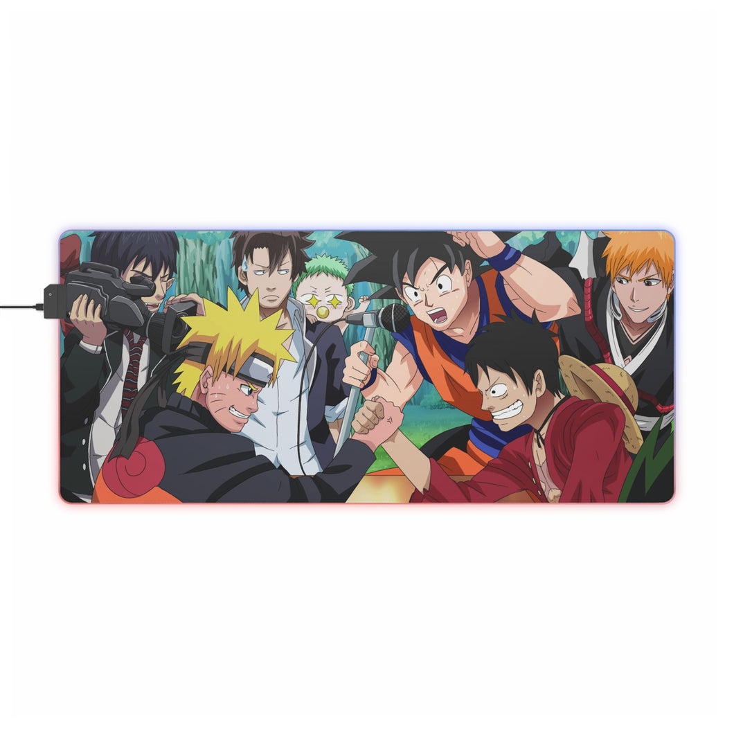 Anime Crossover RGB LED Mouse Pad (Desk Mat)