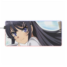 Charger l&#39;image dans la galerie, Tapis de souris LED RGB Rascal Does Not Dream Of Bunny Girl Senpai (tapis de bureau)
