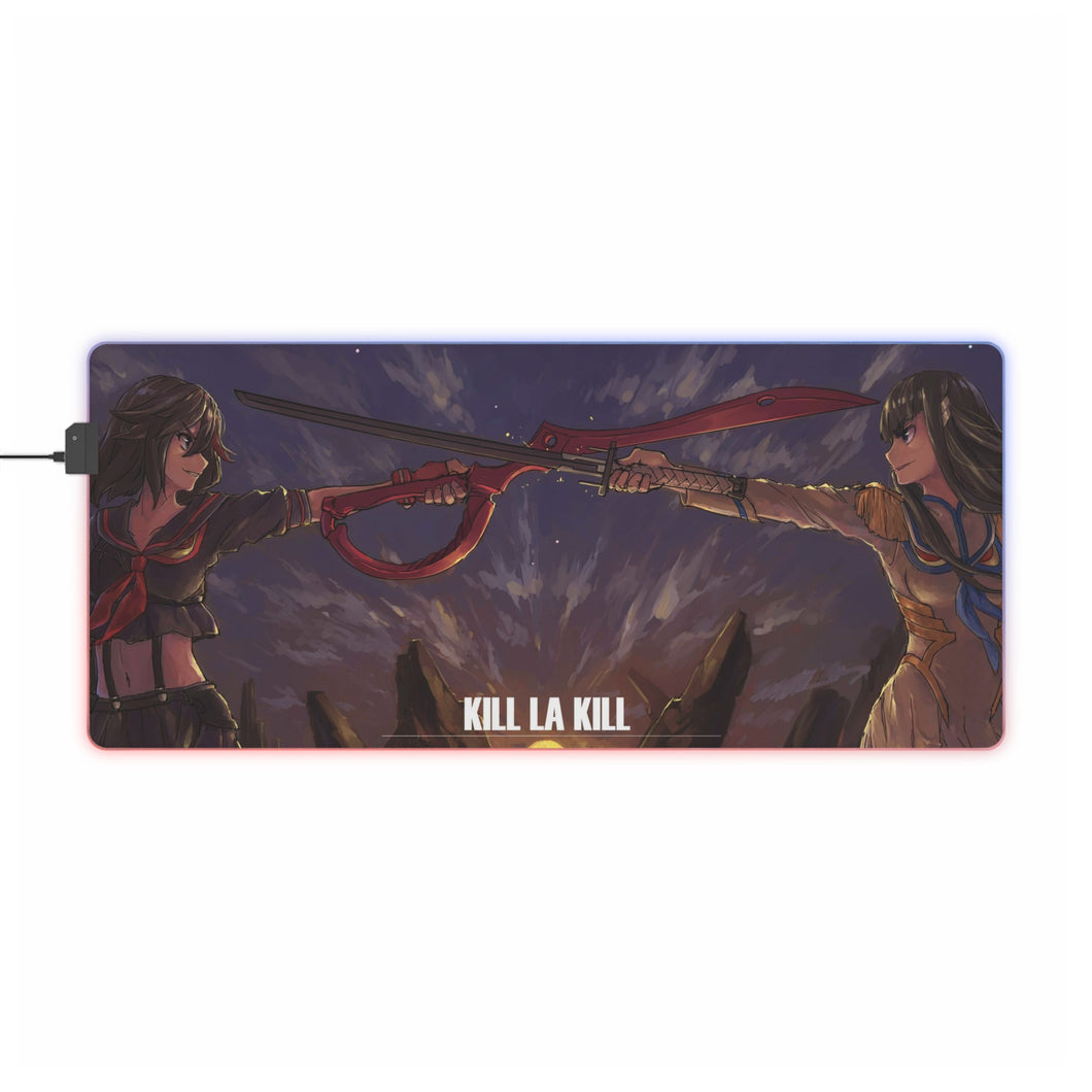 Tapis de souris LED RVB Anime Kill La Kill (tapis de bureau)