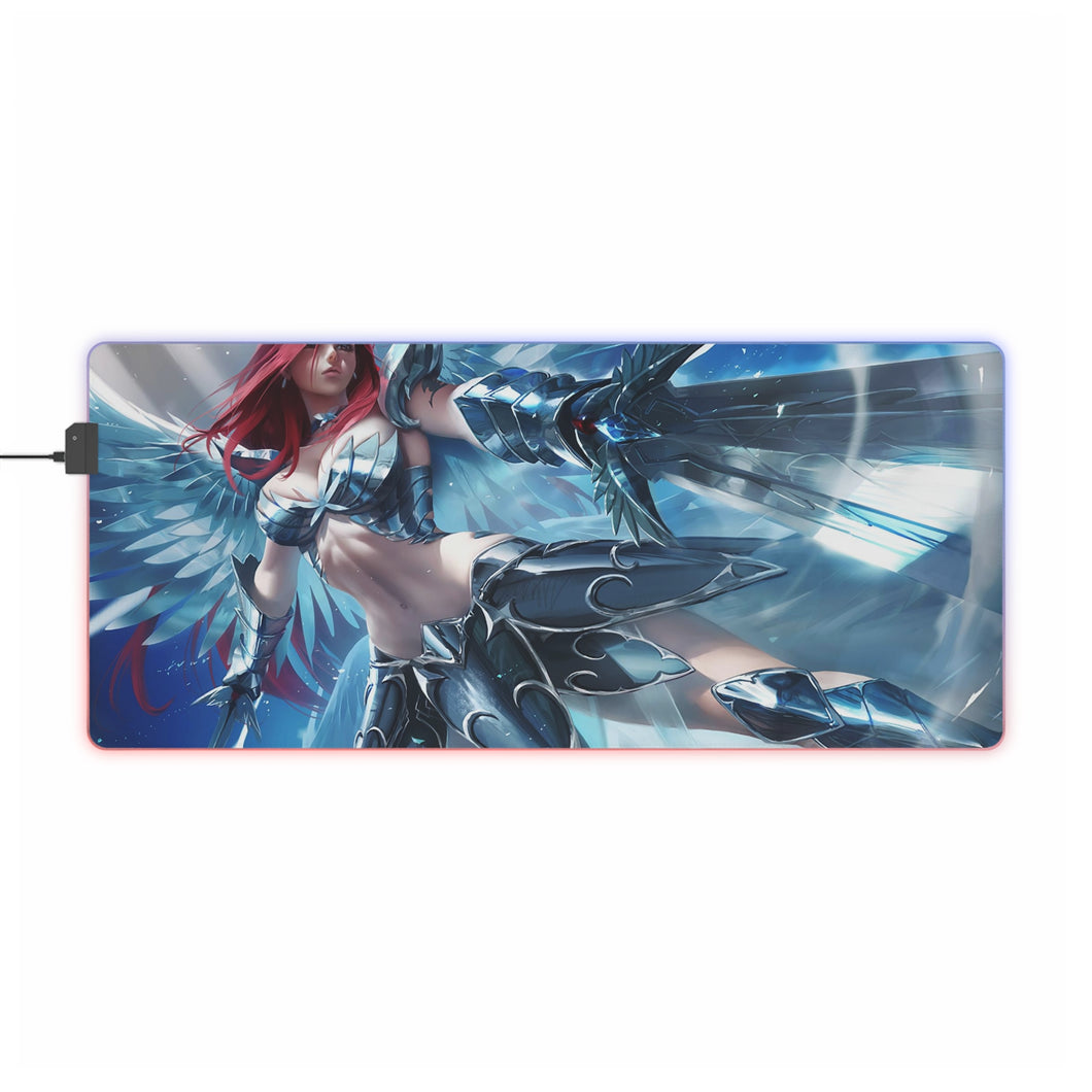 Tapis de souris LED RGB Fairy Tail Erza Scarlet (tapis de bureau)