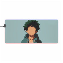 Charger l&#39;image dans la galerie, Tapis de souris LED RVB minimaliste Izuku Midoriya (tapis de bureau)
