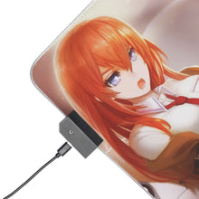 Charger l&#39;image dans la galerie, Tapis de souris LED RVB Makise Kurisu (tapis de bureau)
