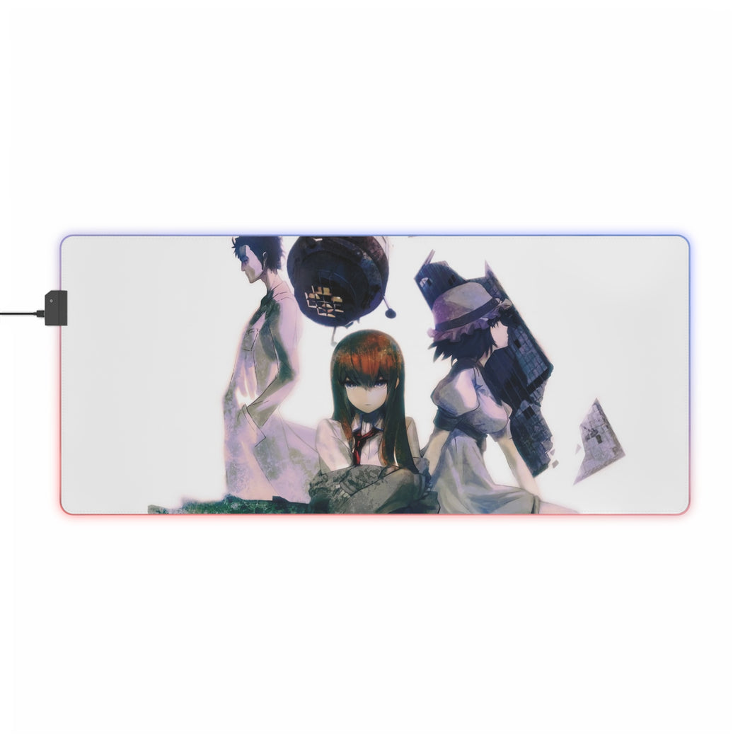 Tapis de souris LED RGB Anime Steins;Gate (tapis de bureau)