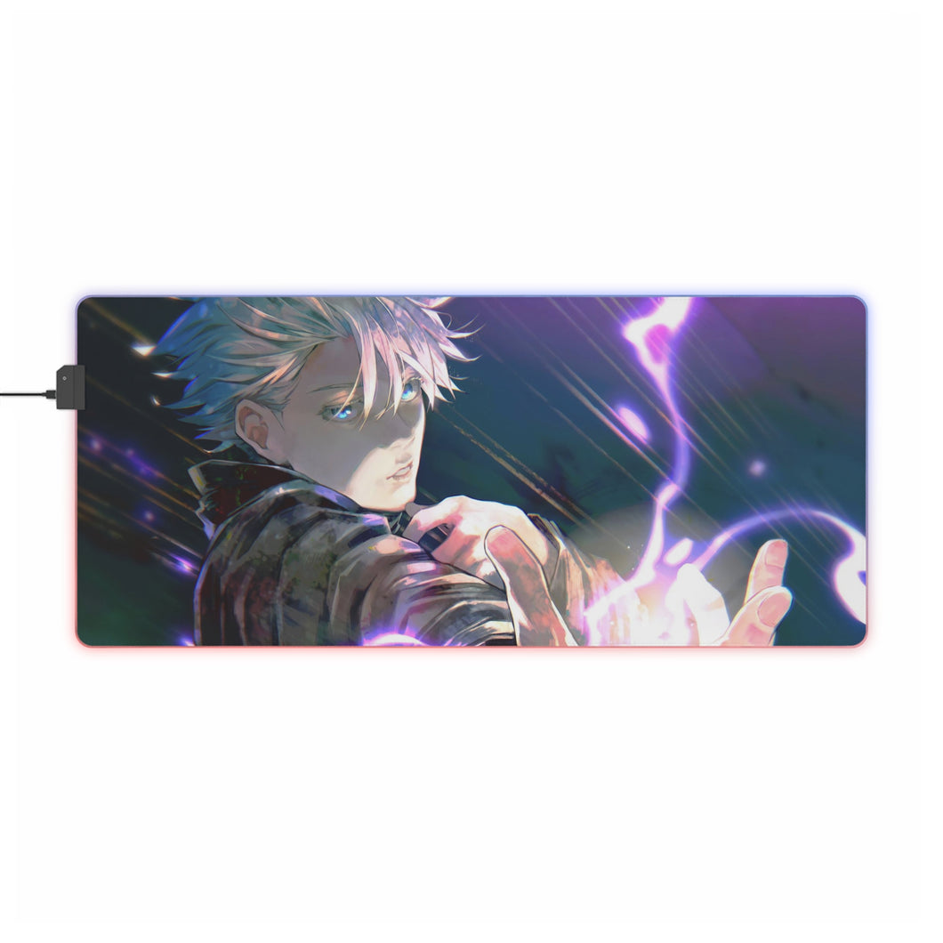 Tapis de souris LED RVB Satoru Gojo (tapis de bureau)