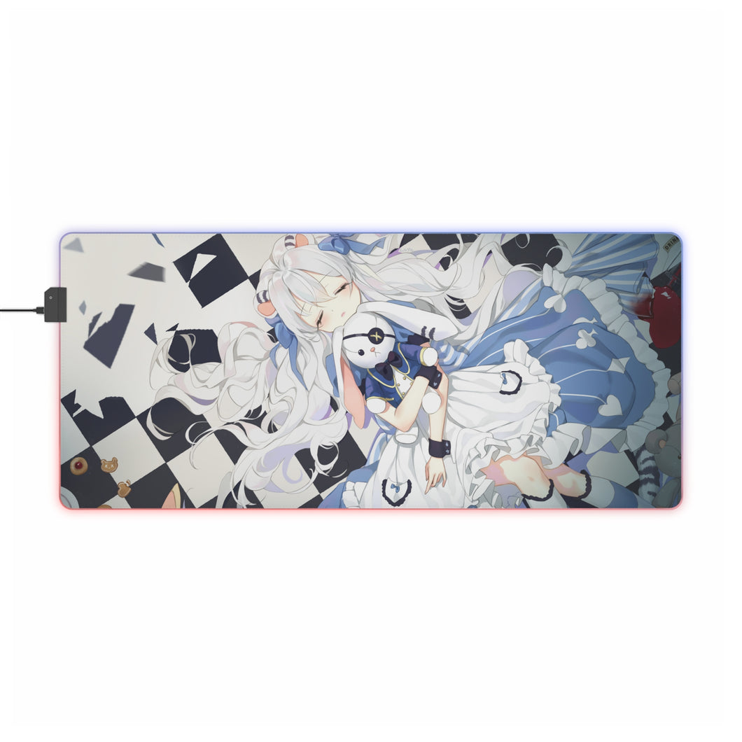 Anime Alice In Wonderland RGB LED Mouse Pad (Desk Mat)