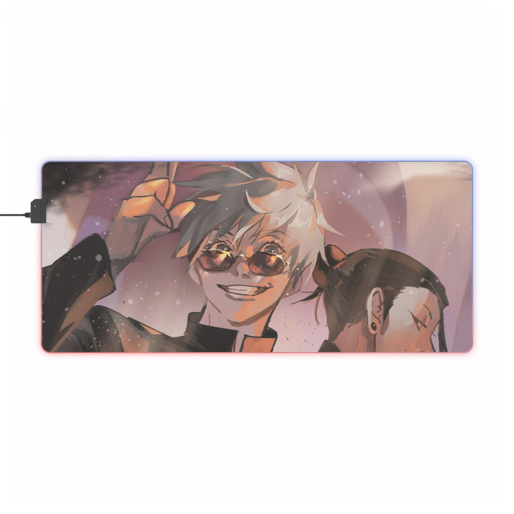 Tapis de souris LED RVB Jujutsu Kaisen (tapis de bureau)