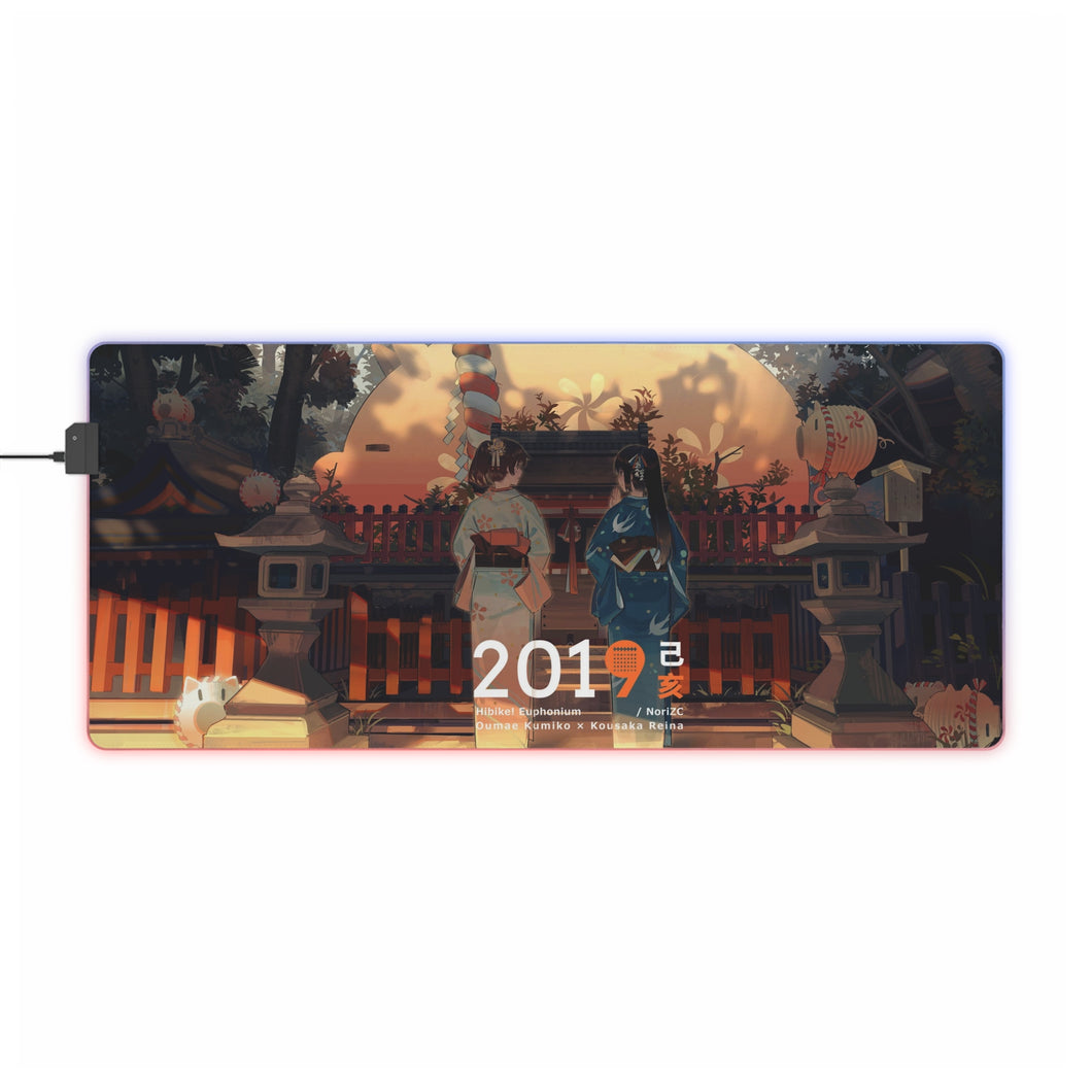 Sound! Euphonium Kumiko Oumae, Reina Kousaka RGB LED Mouse Pad (Desk Mat)