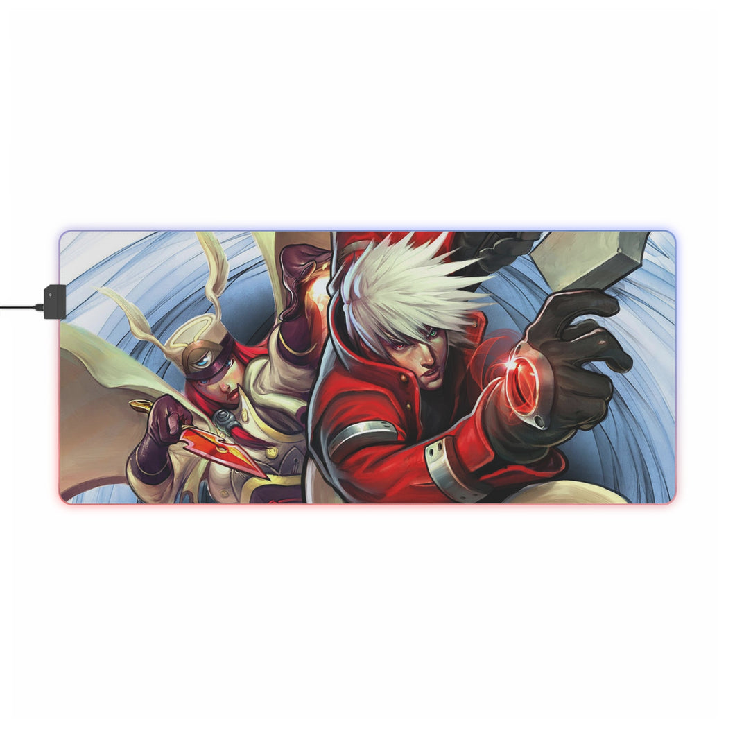 Tapis de souris LED RVB Blazblue (tapis de bureau)