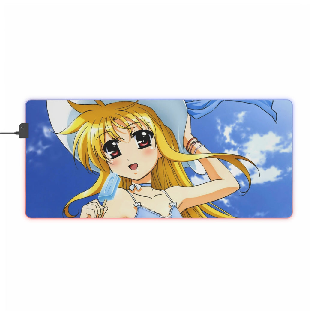 Magical Girl Lyrical Nanoha RGB LED Mouse Pad (Desk Mat)