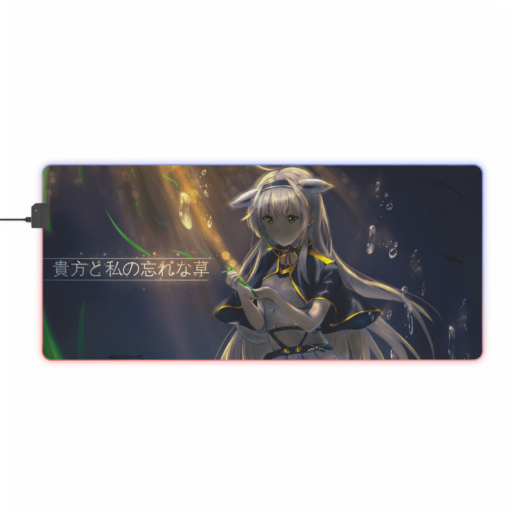 Rokudenashi Majutsu Koushi to Akashic Records Tapis de souris LED RVB (tapis de bureau)