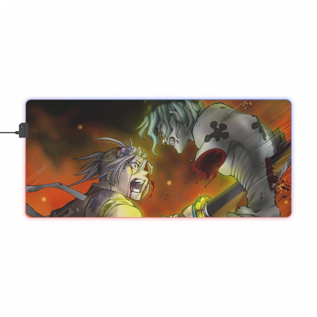 Tapis de souris LED RGB Demon Slayer : Kimetsu No Yaiba (tapis de bureau)