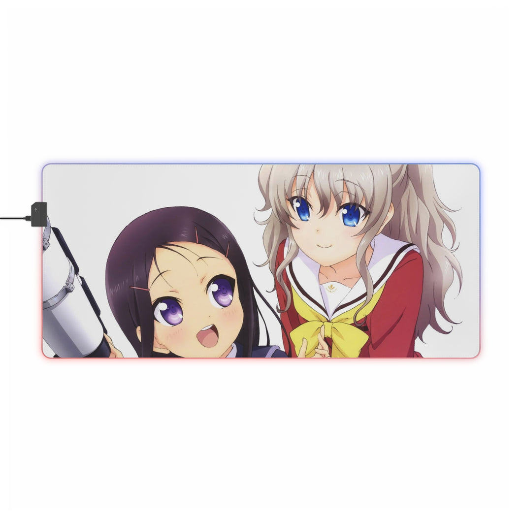 Charlotte Nao Tomori, Ayumi Otosaka RGB LED Mouse Pad (Desk Mat)