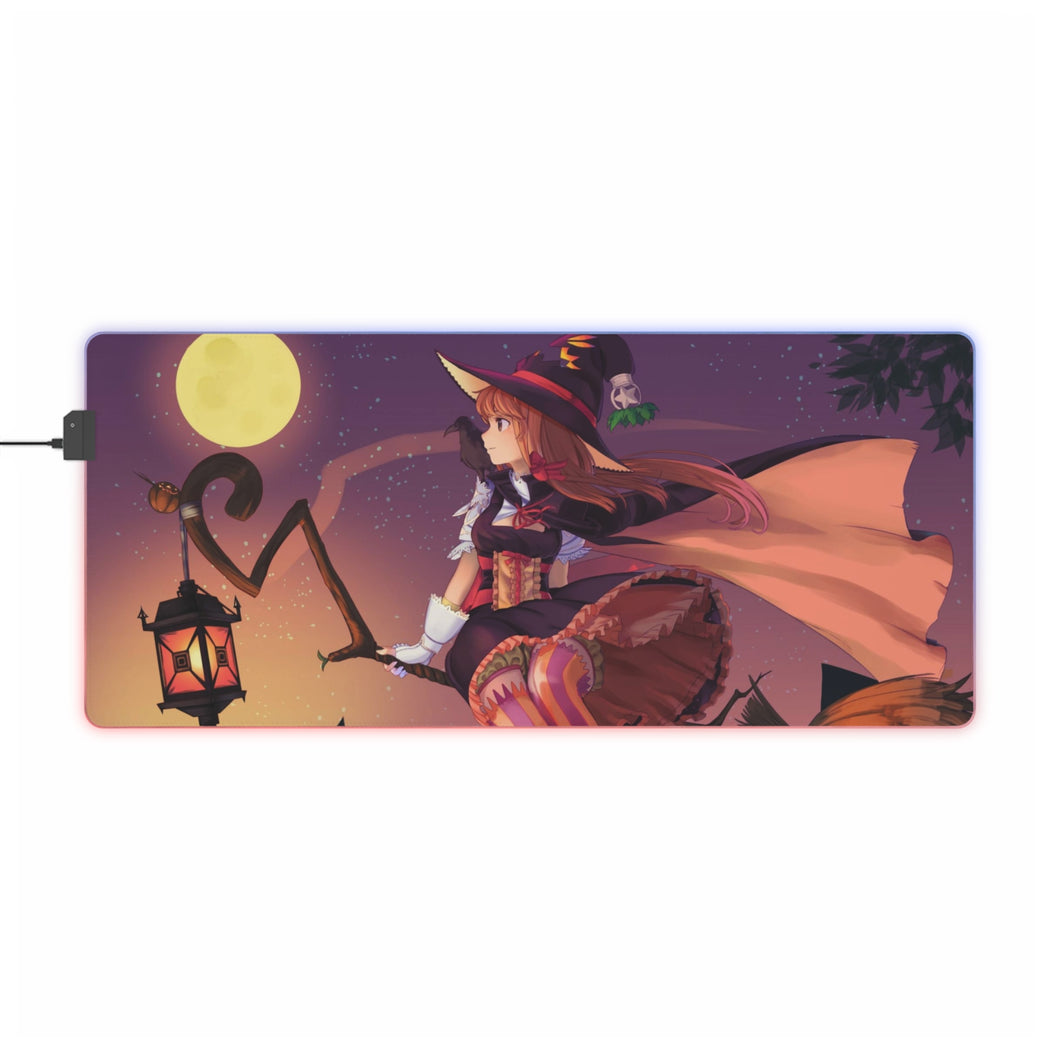 Anime Halloween RGB LED Mouse Pad (Desk Mat)