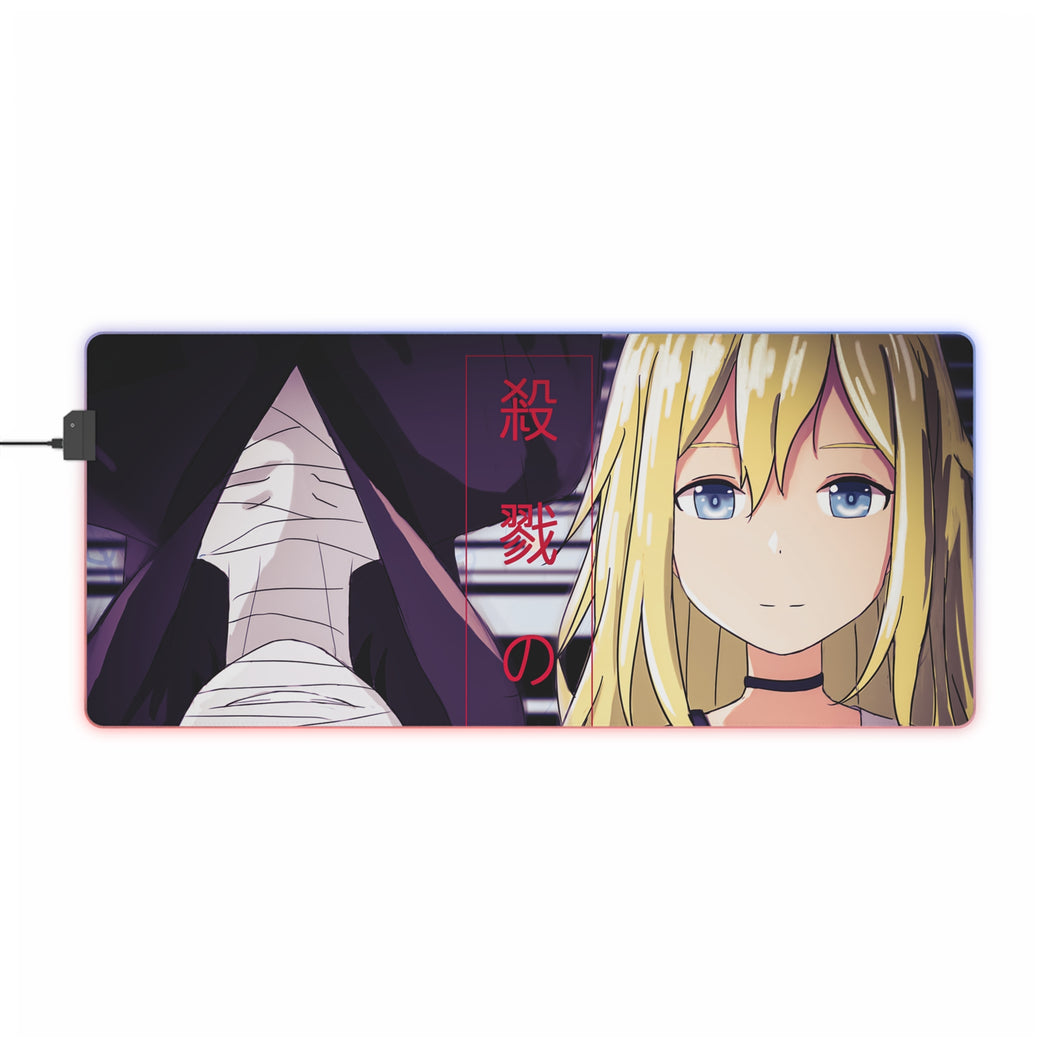 Tapis de souris LED RVB Angels Of Death Rachel Gardner (tapis de bureau)