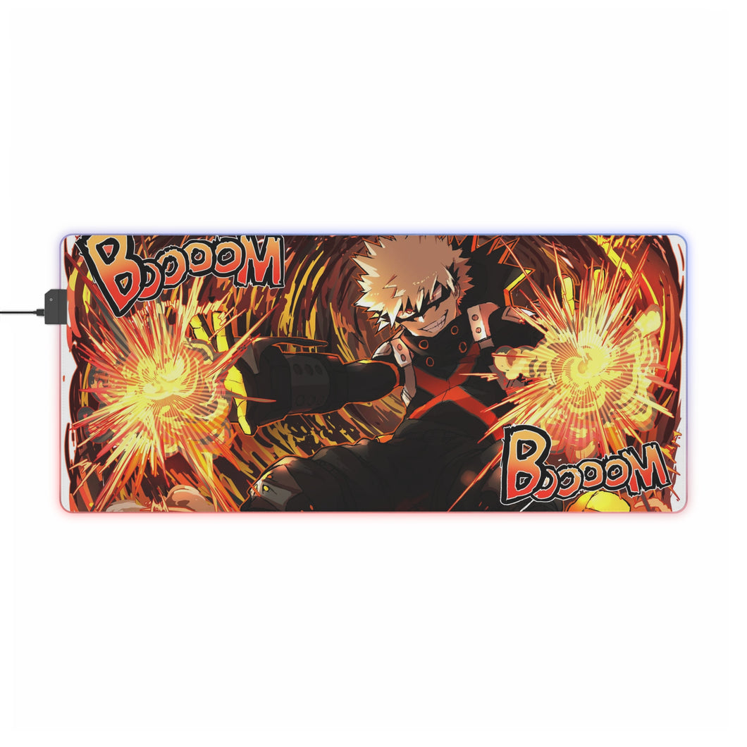 My Hero Academia Katsuki Bakugou RGB LED Mouse Pad (Desk Mat)