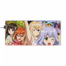 Cargar imagen en el visor de la galería, Amagi Brilliant Park Isuzu Sento, Seiya Kanie, Latifa Fleuranza, Sylphy, Moffle RGB LED Mouse Pad (Desk Mat)
