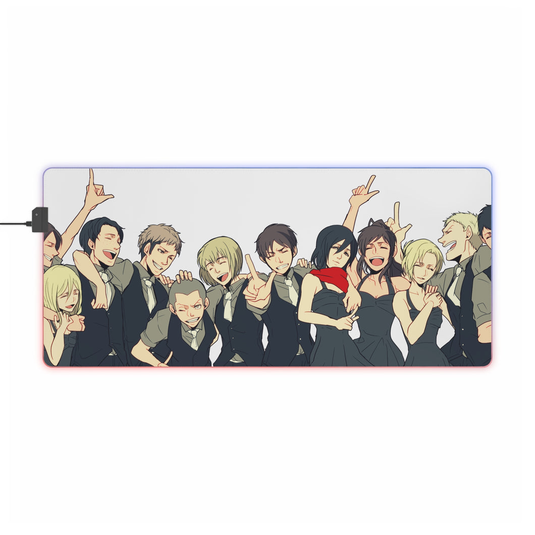 Anime Attack On Titan RGB LED Mouse Pad (Desk Mat)