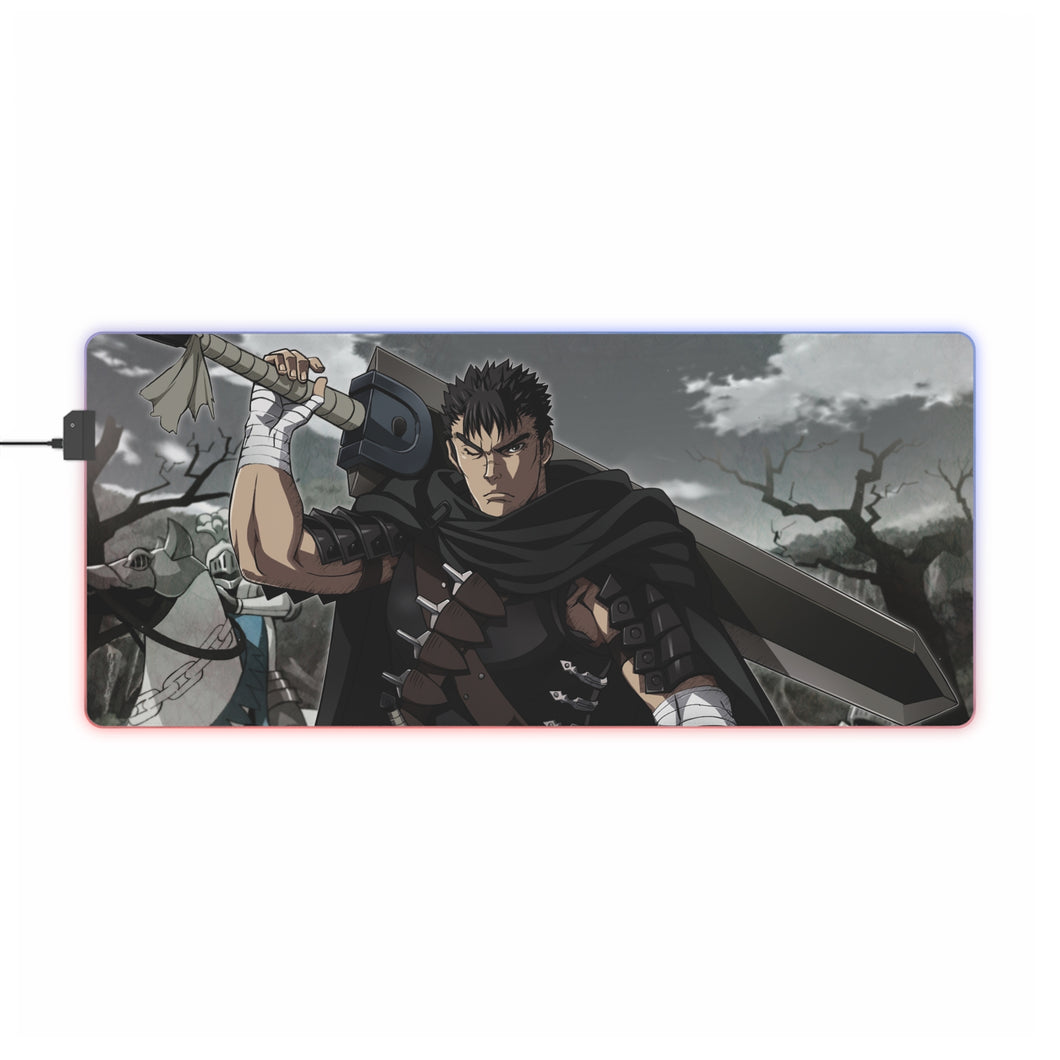 Tapis de souris LED RVB Berserk, Guts (tapis de bureau)