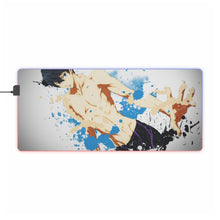 Load image into Gallery viewer, Haruka Nanase Splatter RGB LED Mouse Pad (Desk Mat)
