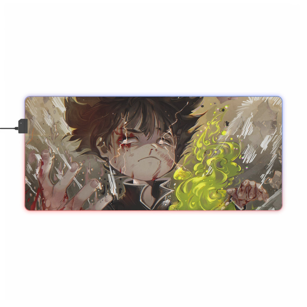 Tapis de souris LED RGB Mob Psycho 100 Shigeo Kageyama (tapis de bureau)