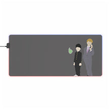 Charger l&#39;image dans la galerie, Mob Psycho 100 Arataka Reigen, Shigeo Kageyama, Ekubo RGB LED Tapis de souris (Tapis de bureau)
