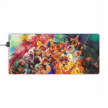 Cargar imagen en el visor de la galería, Alfombrilla de ratón RGB LED (alfombrilla de escritorio) de One Piece Monkey D. Luffy, Roronoa Zoro, Sanji, Nico Robin, Tony Tony Chopper
