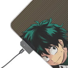 Cargar imagen en el visor de la galería, Alfombrilla de ratón RGB LED (alfombrilla de escritorio) de My Hero Academia Izuku Midoriya y Katsuki Bakugou
