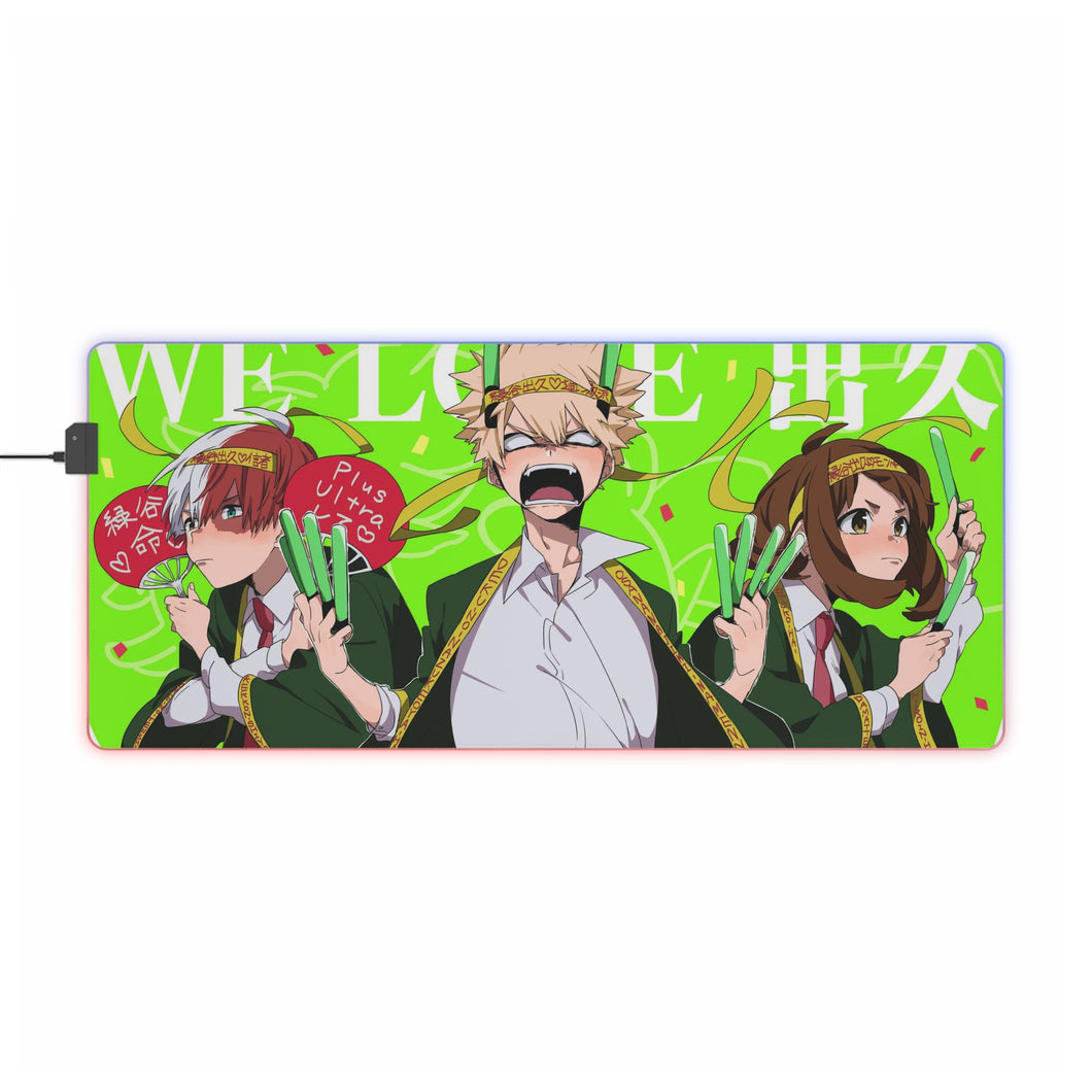 My Hero Academia Katsuki Bakugou RGB LED Mouse Pad (Desk Mat)