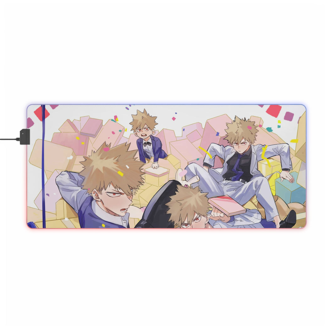 My Hero Academia Katsuki Bakugou RGB LED Mouse Pad (Desk Mat)