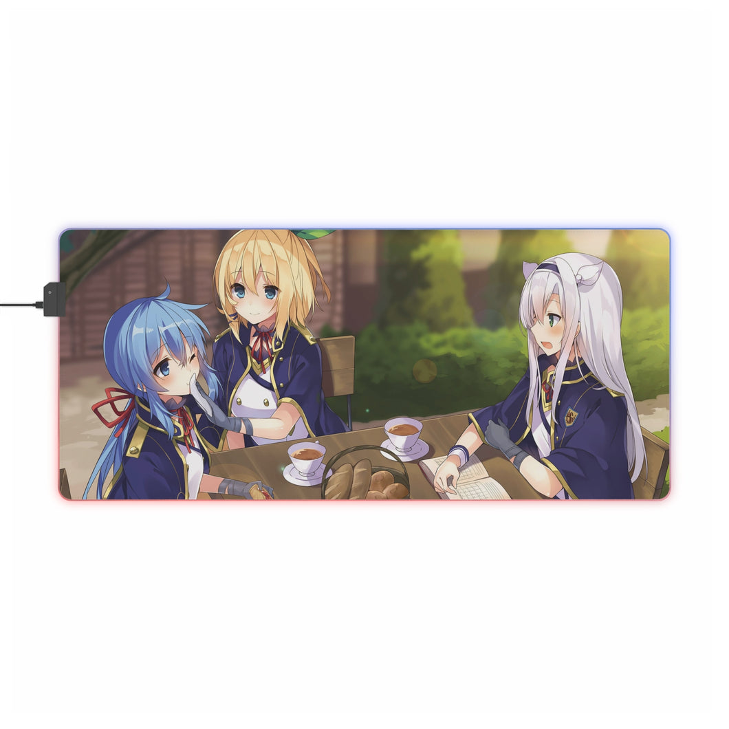 Rokudenashi Majutsu Koushi to Akashic Records Tapis de souris LED RVB (tapis de bureau)