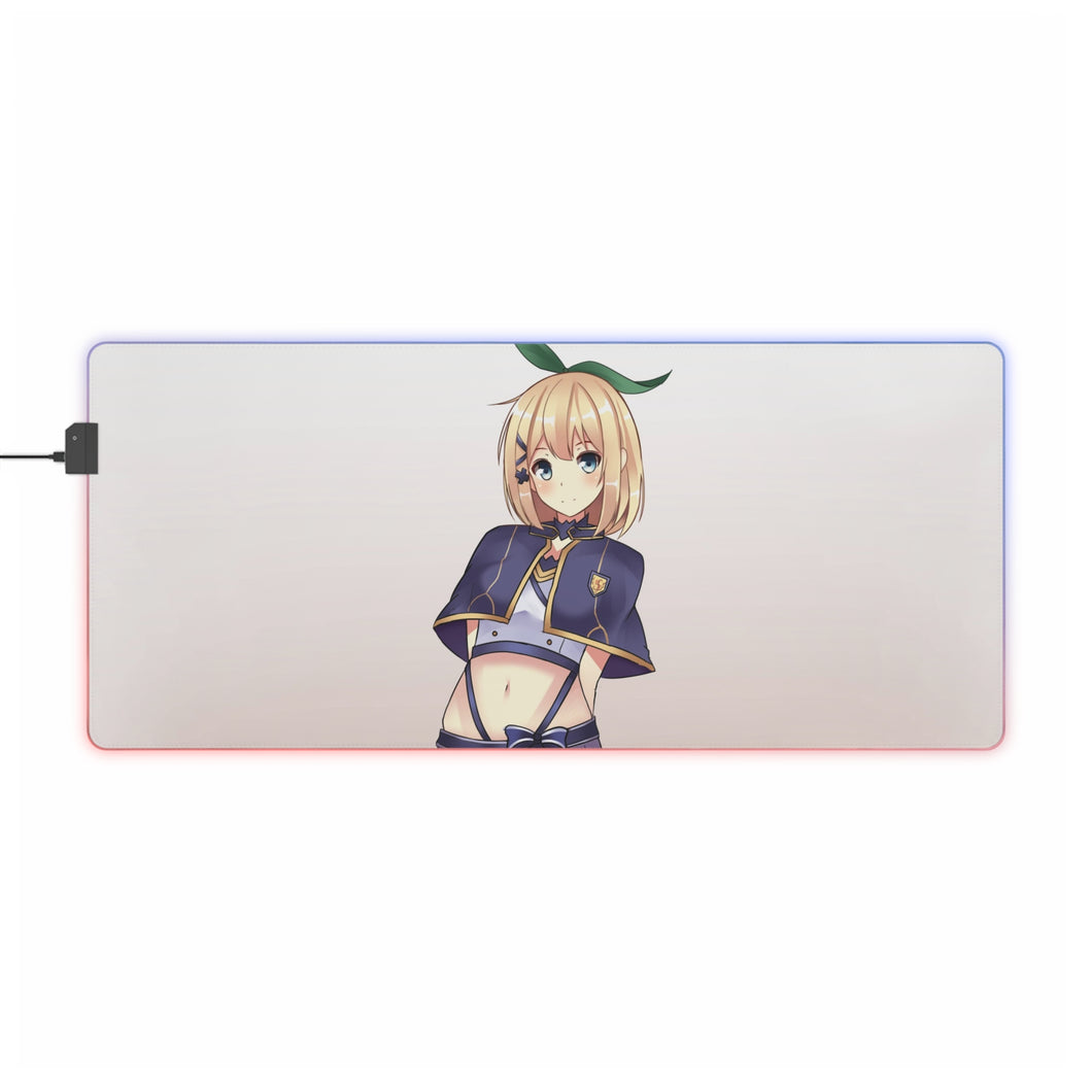 Rokudenashi Majutsu Koushi to Akashic Records Tapis de souris LED RVB (tapis de bureau)