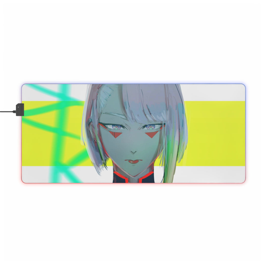 Tapis de souris LED RVB Cyberpunk : Edgerunners (tapis de bureau)