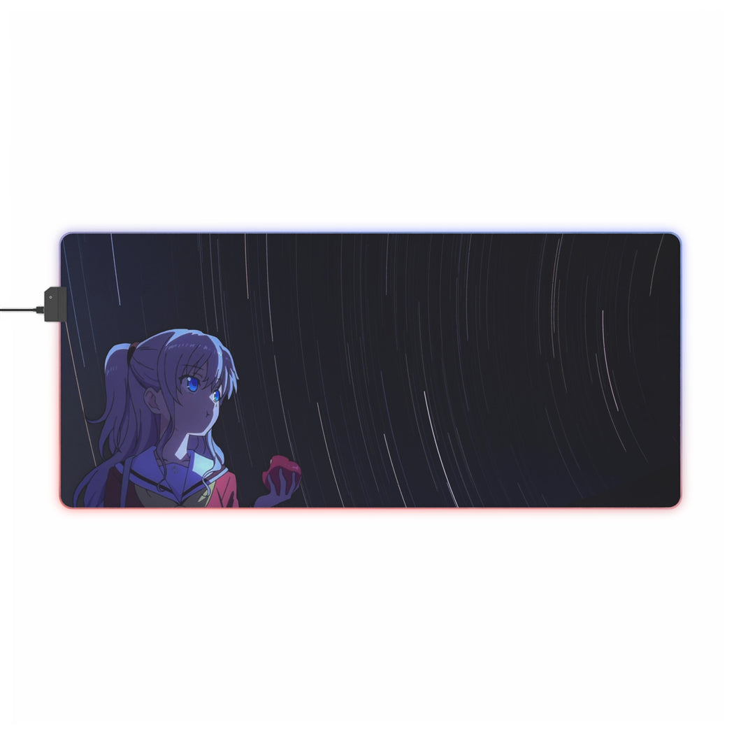 Tapis de souris LED RVB Charlotte Nao Tomori (tapis de bureau)