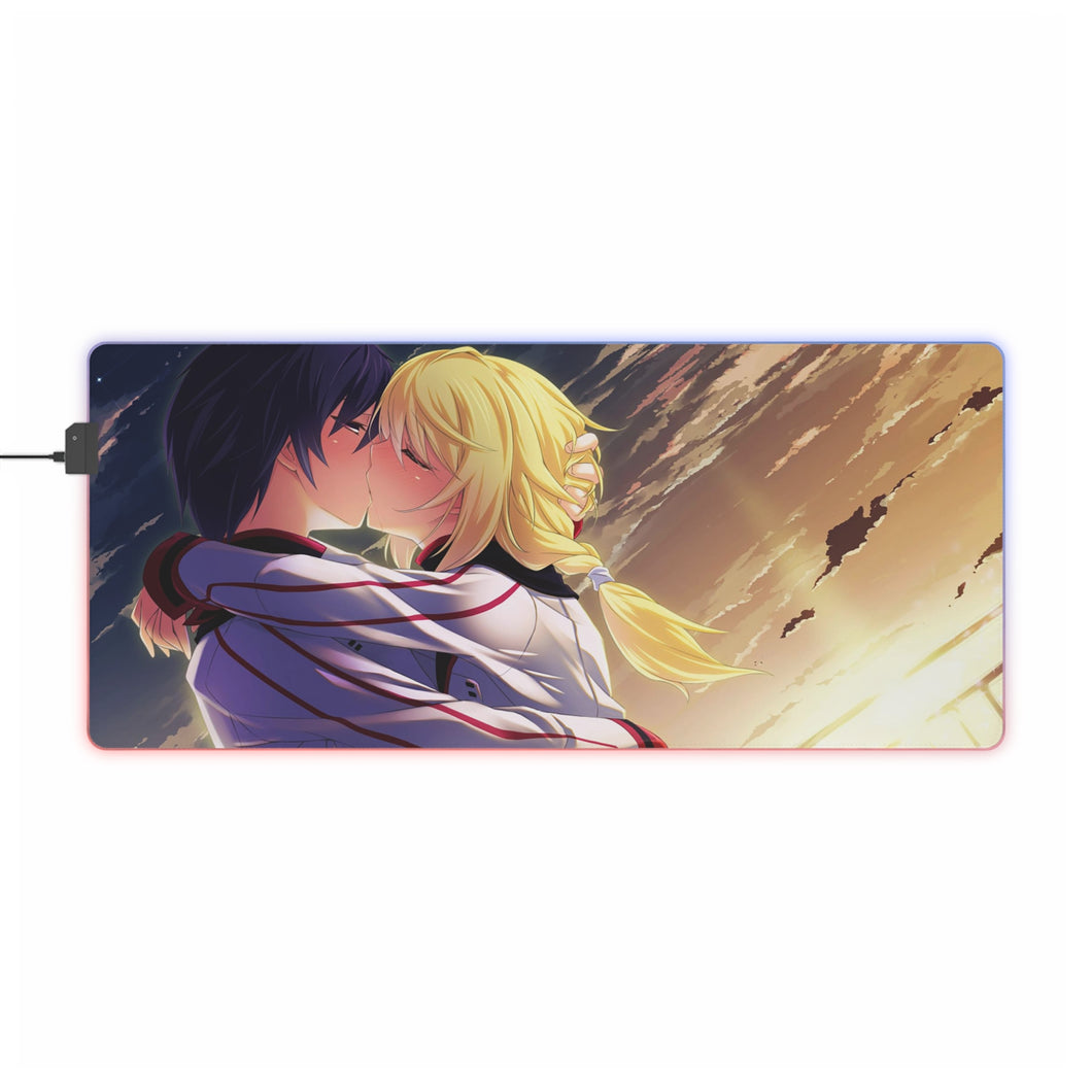 Tapis de souris LED RGB Infinite Stratos Charlotte Dunois, Ichika Orimura (tapis de bureau)