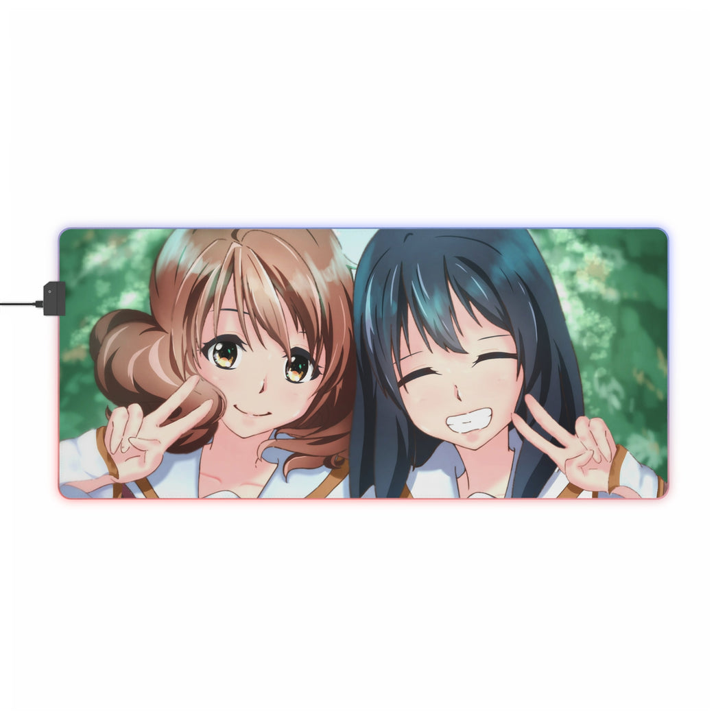 Sound! Euphonium Kumiko Oumae, Reina Kousaka RGB LED Mouse Pad (Desk Mat)