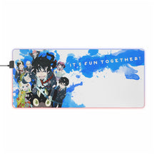 Load image into Gallery viewer, Blue Exorcist RGB LED Mouse Pad (Desk Mat)
